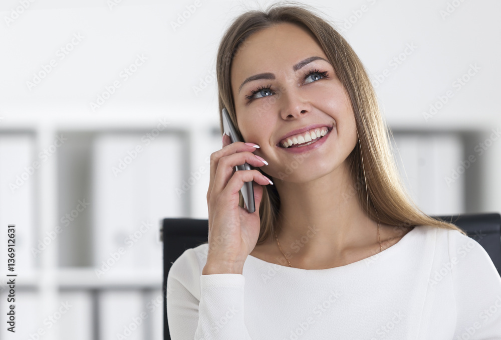 Portrait of businesswoman with a smartphone Portrait of businesswoman with a smartphone