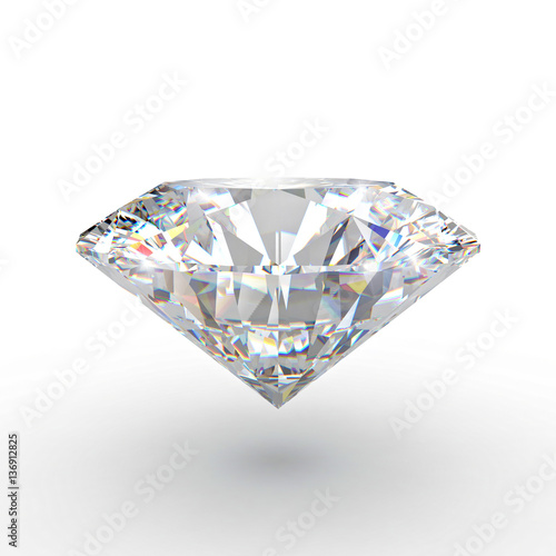 sparkling diamond, white background. luxury, treasure,wealth