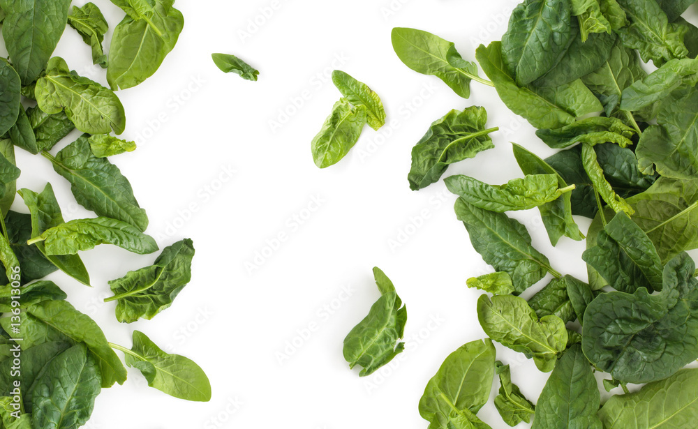 Fresh spinach leaves. Fresh spinach leaves.