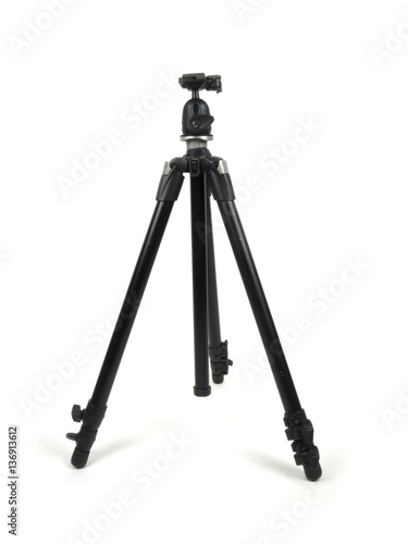 Tripod on a white background
