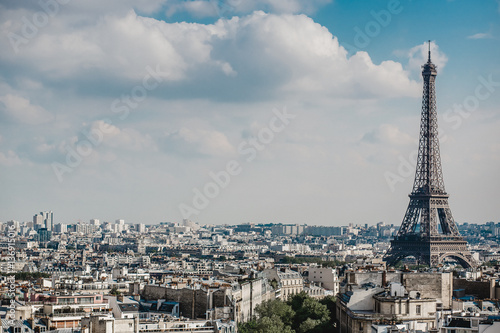 Beautiful view on Paris in France