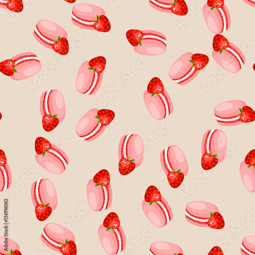 tasty macaroon cookie