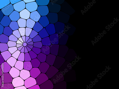 Vector dark background with stained glass fragment