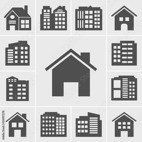 Building Icons Vector illustration series