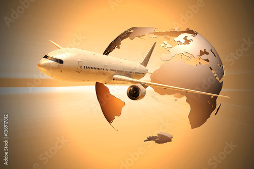 Verkehrsflugzeug im interkontinentalen Linienverkehr
