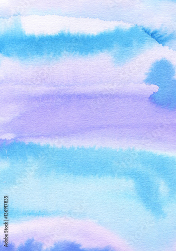 Blue abstract watercolor background for greeting cards