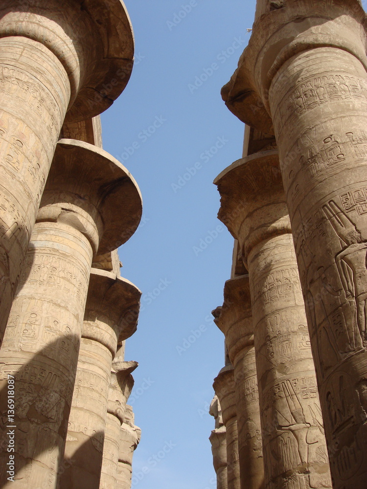 Ancient Egyptian Pillars - Cairo, Egypt