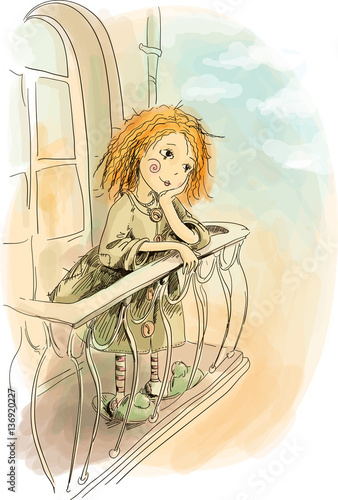 red-haired gir