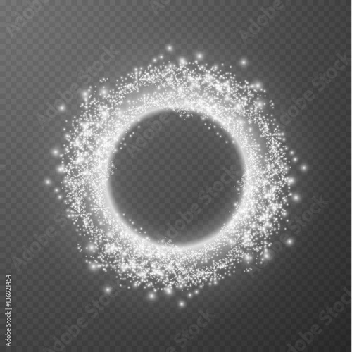 Shining ring vector background.