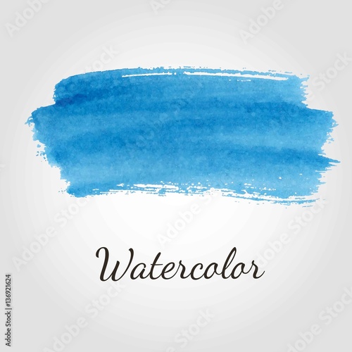 Abstract watercolor brush strokes painted background.