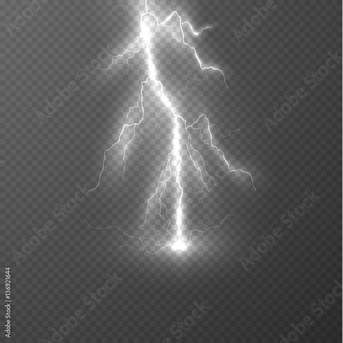 Vector lightning effect background. EPS10