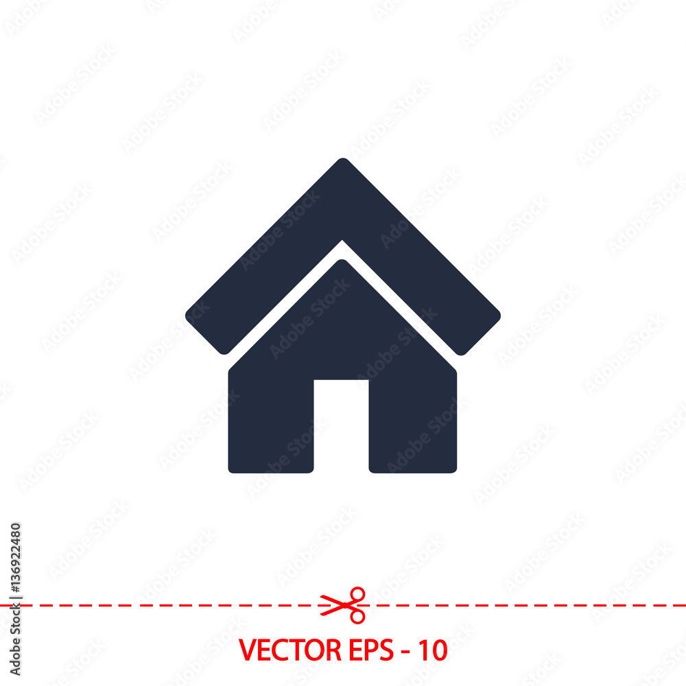 house icon, vector illustration. Flat design style house icon, vector illustration. Flat design style