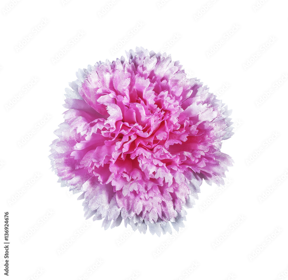 Pink artifical flower isolated