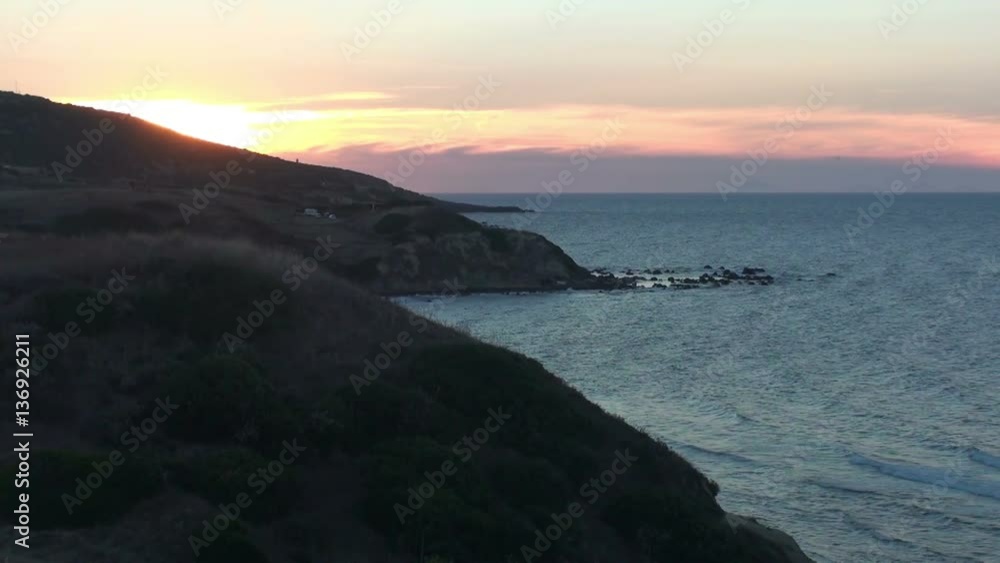 Sunset at the mediterranean sea, Sardinia (Italy) Sunset at the mediterranean sea, Sardinia (Italy)