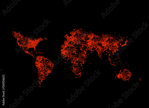 World map easy all editable