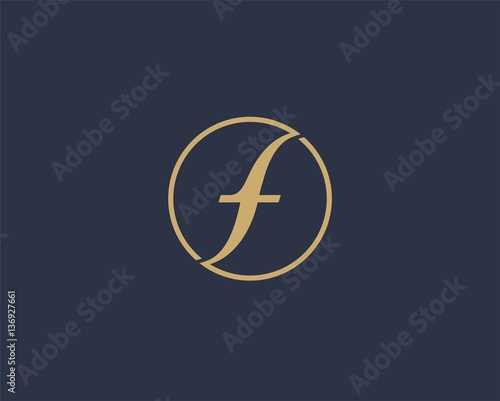 Letter F logo icon design template elements. Abstract design for fashion Business.