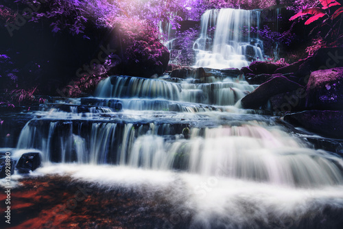 Natural background waterfall. waterfall