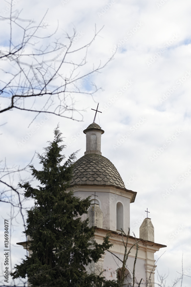 church in winter time church in winter time