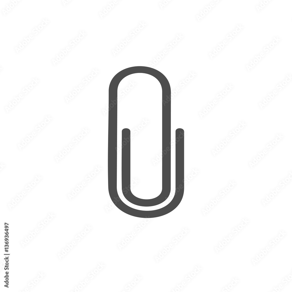 Clip icon on white background Clip icon on white background