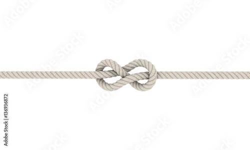 Rope flemish knot, Eight Kn...