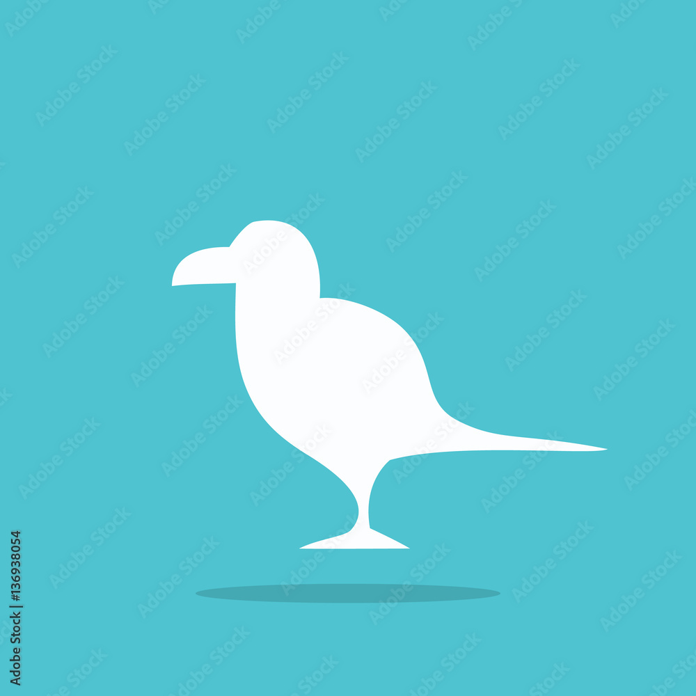 Naklejka premium Bird icon for web design