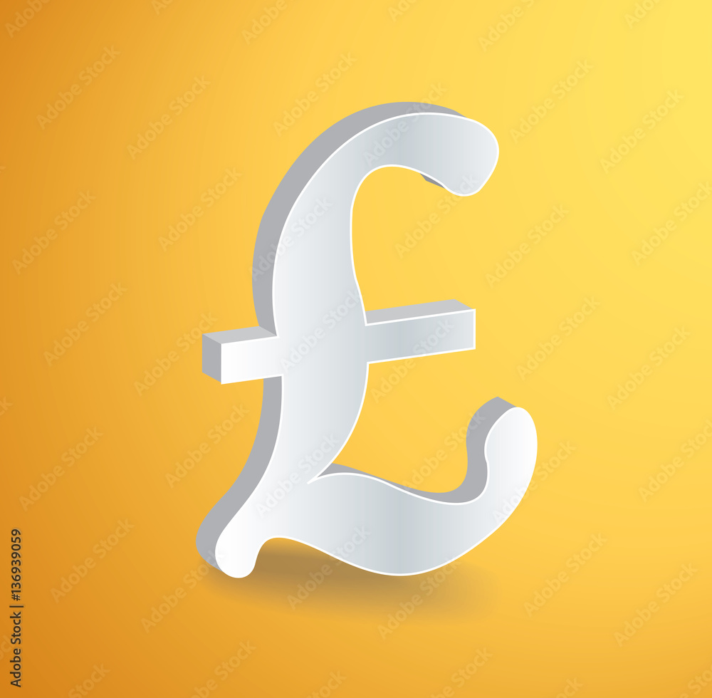 British Pound icon symbol vector British Pound icon symbol vector