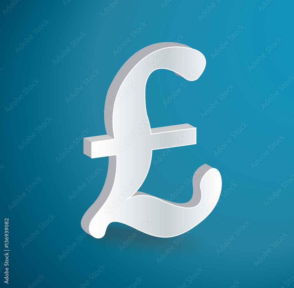 British Pound icon symbol vector British Pound icon symbol vector