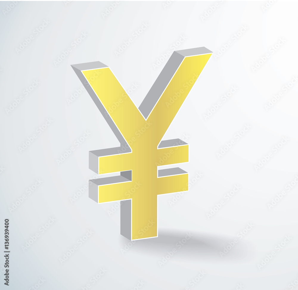 Fototapeta premium Japanese Yen icon symbol vector 