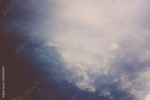Dark Grey Stormy Clouds Filtered