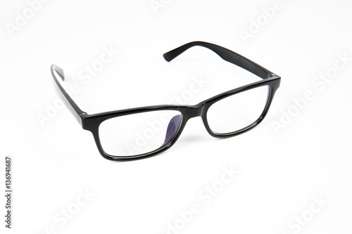 Black Eye Glasses Isolated on White © pla2u