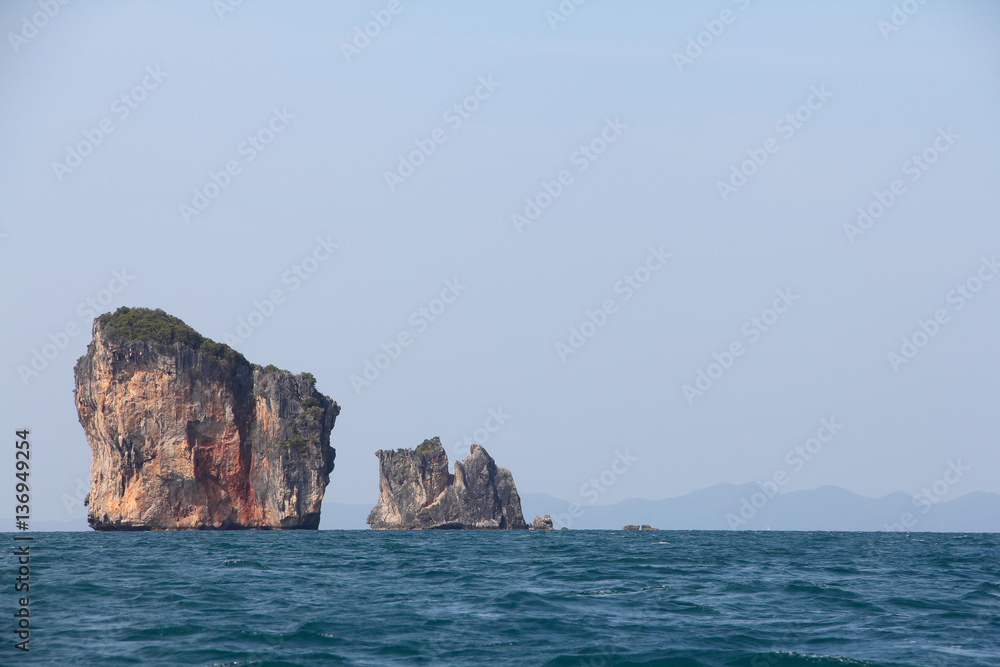 Limestone islands in Thailand