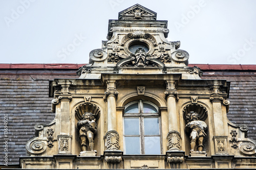 Viennese architecture: old dwelling house in Vienna, Austria.