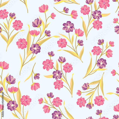 Floral seamless pattern. Flower background