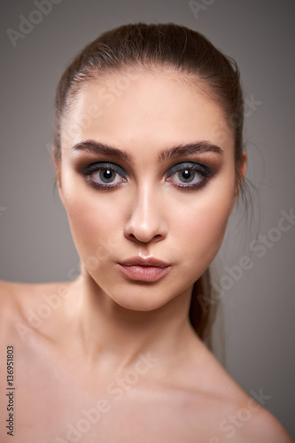 Young woman with beautiful make-up.