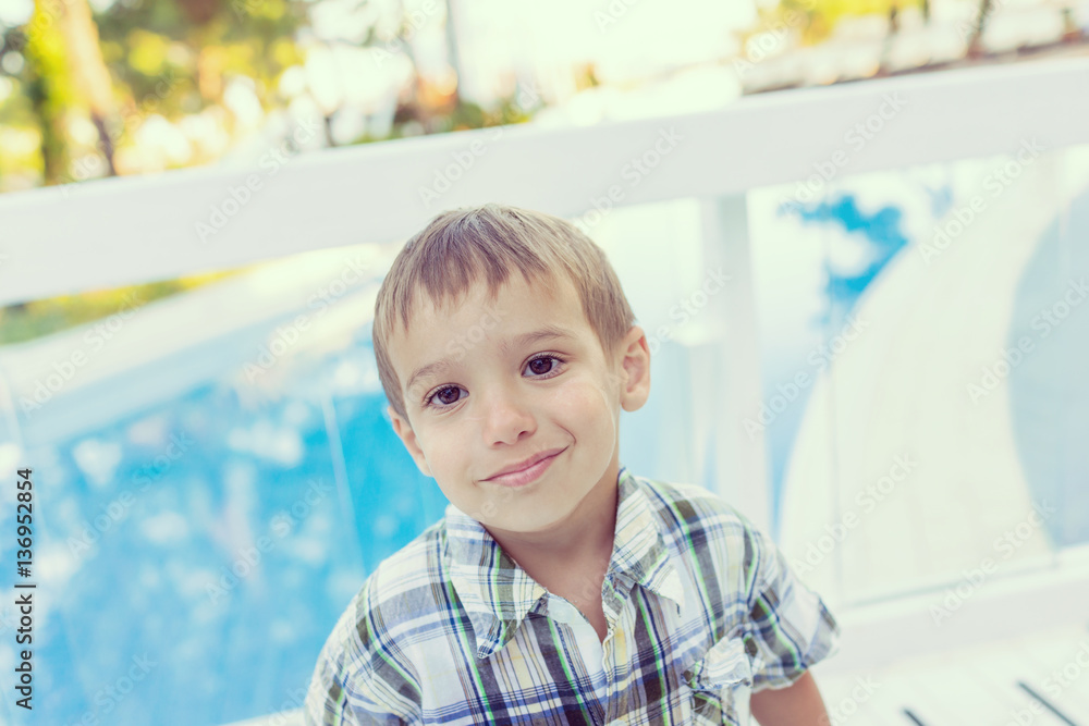 Enjoying childhood at summer vacation Enjoying childhood at summer vacation