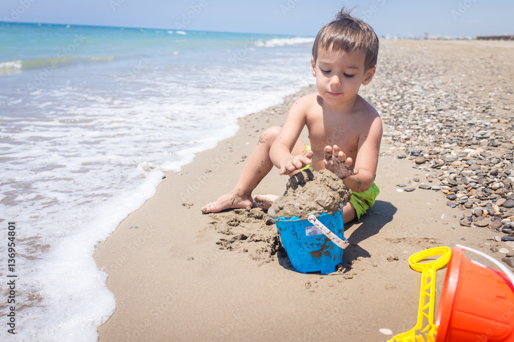 Enjoying childhood at summer vacation Enjoying childhood at summer vacation