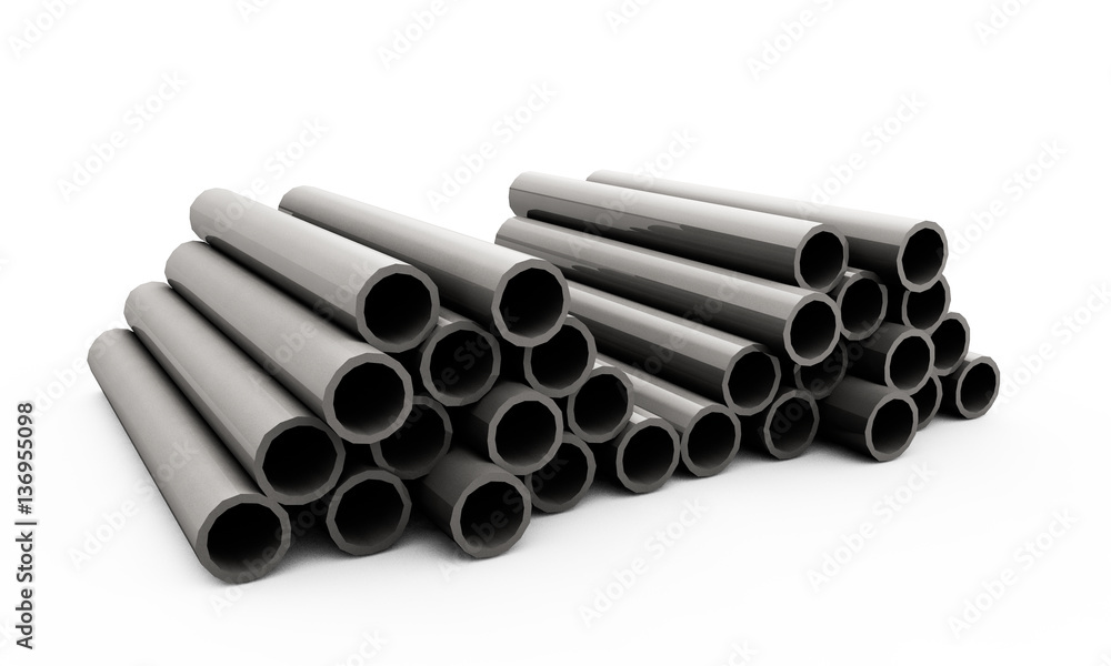 Fototapeta premium 3d render of concrete pipe