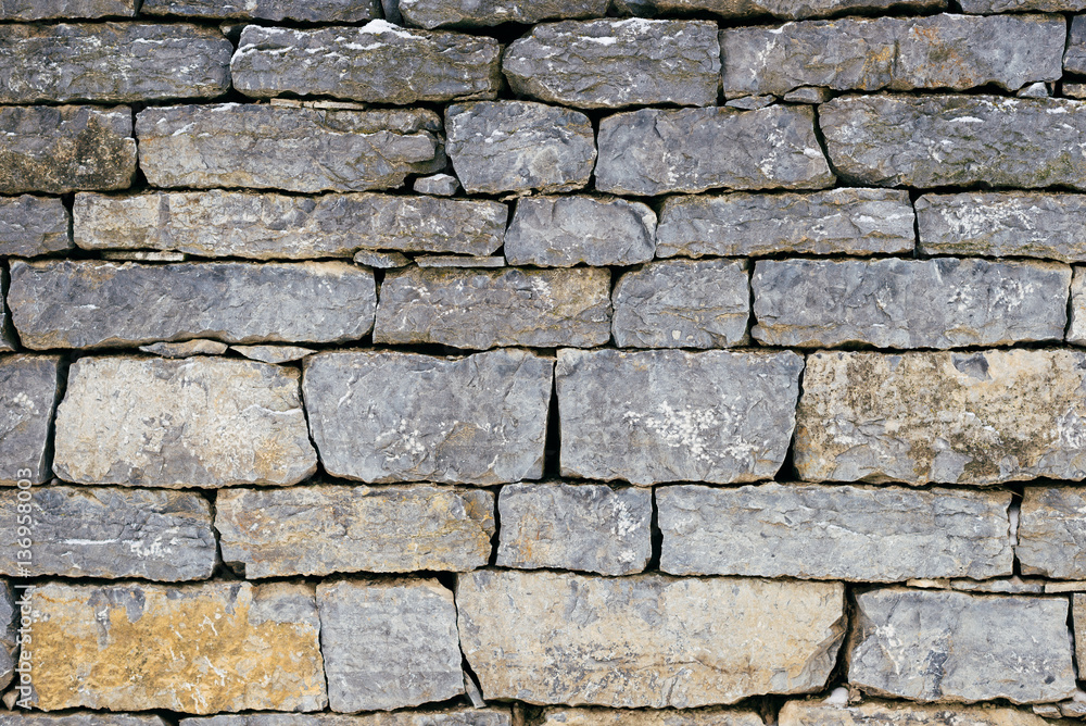 texture of the stone wall