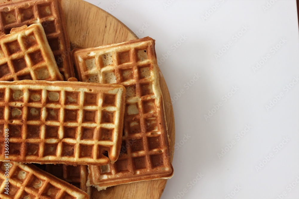 home made waffles, sweet waffles for kids