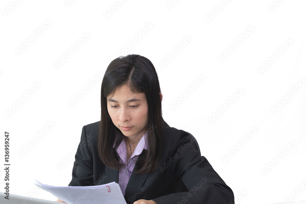 Portrait of young beautiful asian business woman in black suit Portrait of young beautiful asian business woman in black suit