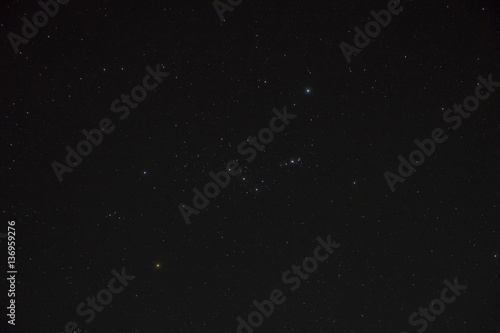 night sky with orion