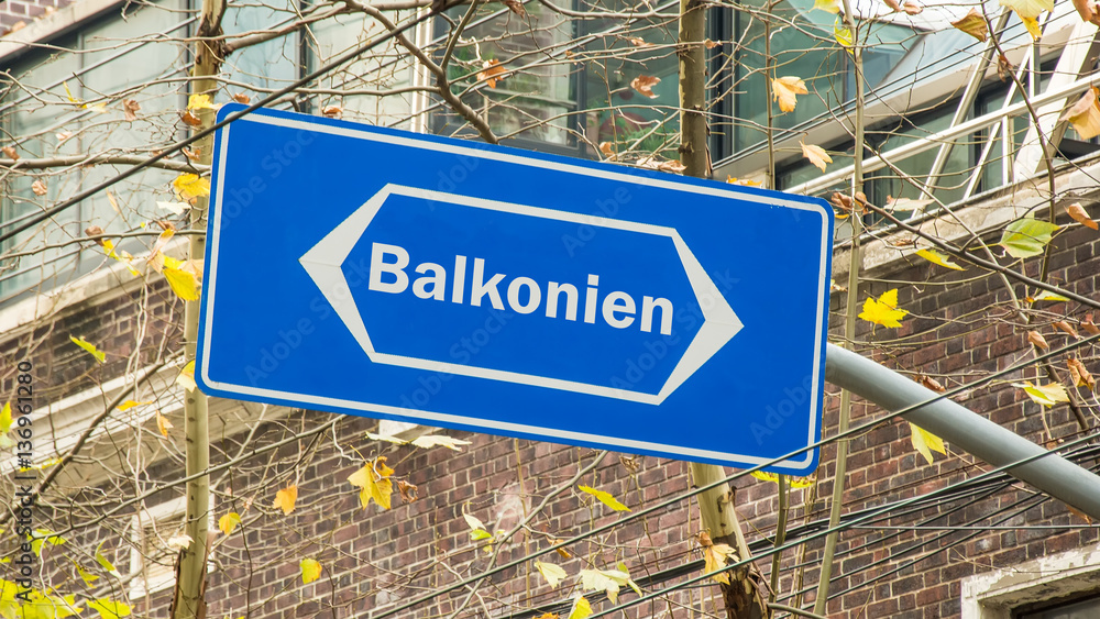 Obraz premium Schild 199 - Balkonien
