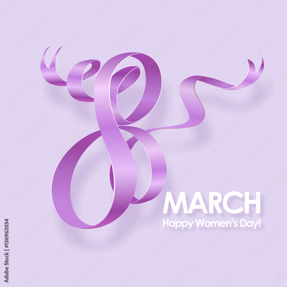 March 8 International Womens Day greeting card. Background template. Vector illustration. March 8 International Womens Day greeting card. Background template. Vector illustration.