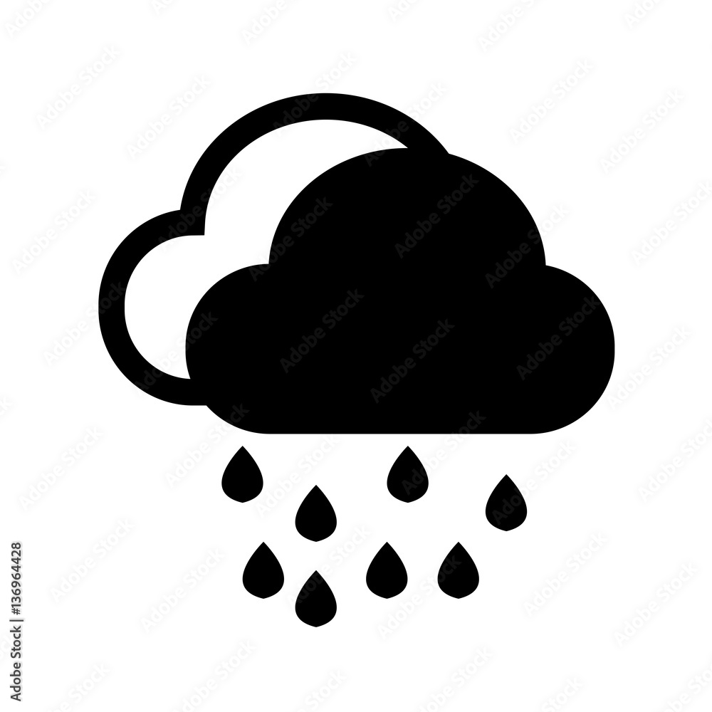 Cloud rain icon Cloud rain icon