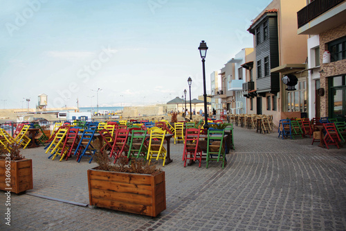 Street cafe of Rethymno