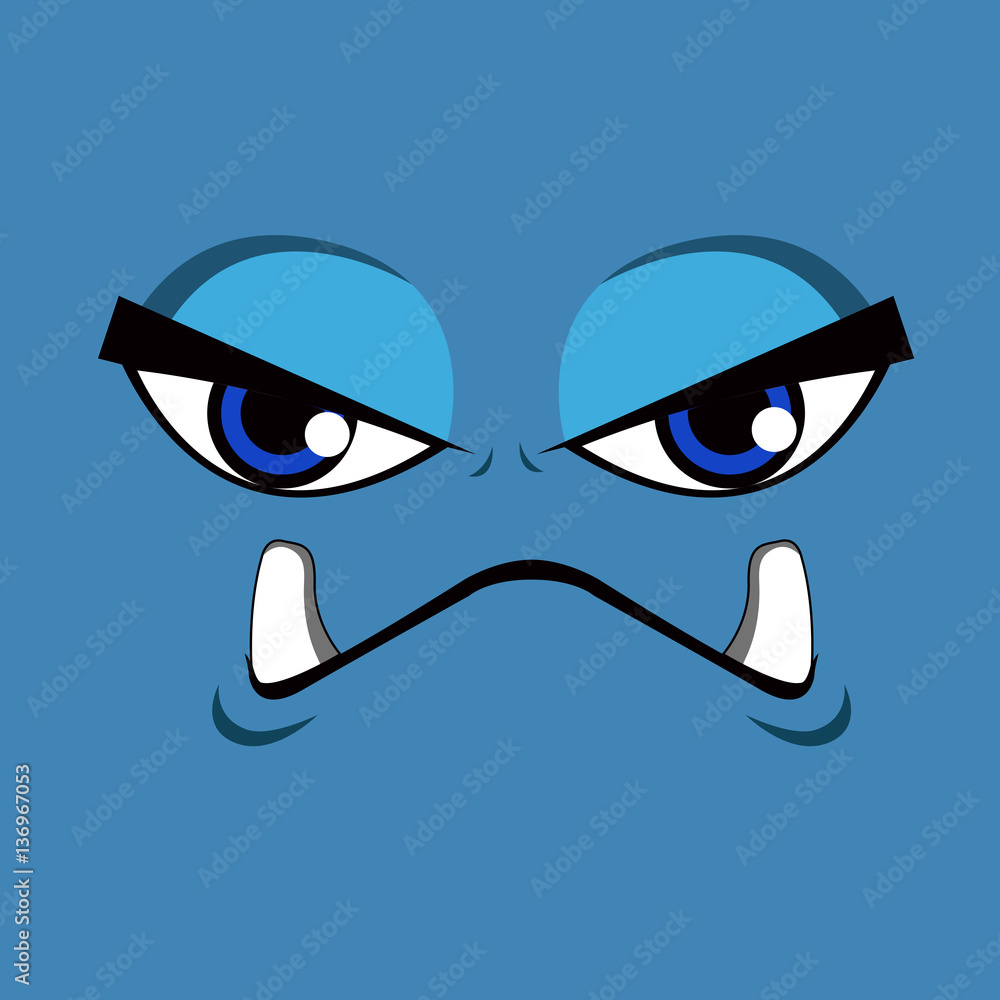 Isolated cute monster Isolated cute monster