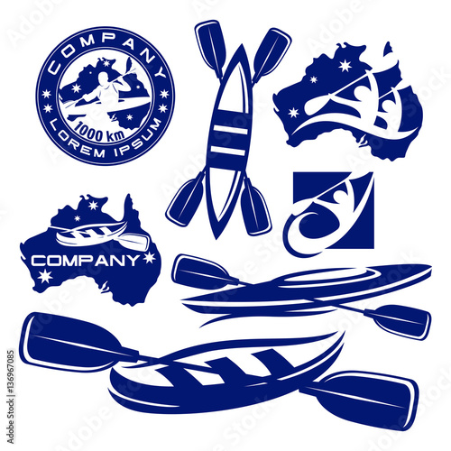 kayak and sport on the water logo