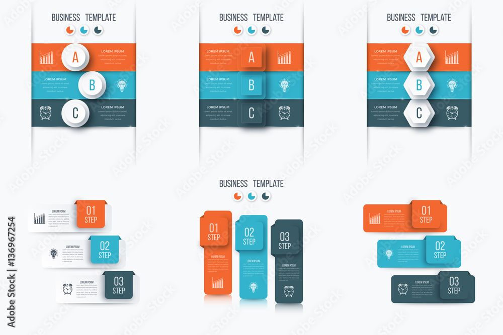 Set with infographics Set with infographics