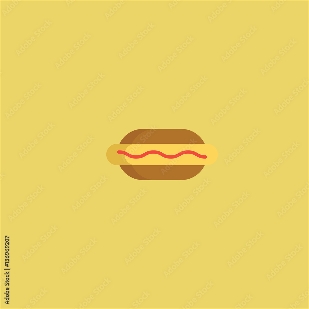 hot dog icon flat design hot dog icon flat design