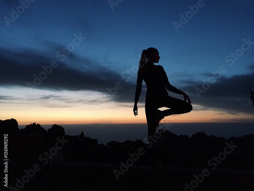 yoga sunset 